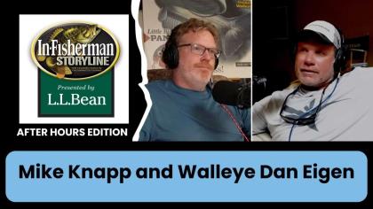 MN DNR Fisheries Supervisor Mike Knapp and Walleye Dan Eigen